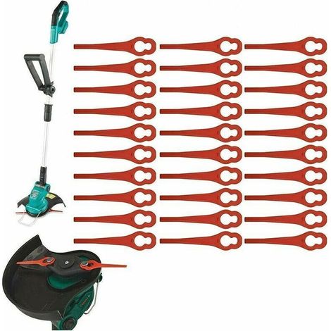 Bardusch - Confezione da 100 lame in plastica per tagliaerba Ferrex/Aldi FAR 20-1 97699 2002706 FE220 (1/4)