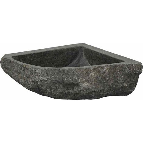 Lavabo ad angolo sospeso Grigio (30-37) x (30-37) x 12 cm 882605 (1/5)