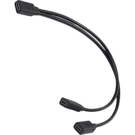 Câble répartiteur USB-C femelle vers femelle, rallonge de charge (1/4)