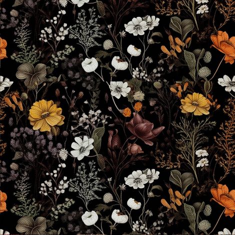 Dekorativer Outdoor-Stoff Oxford - Motiv Blumen I DX5349 (1/5)