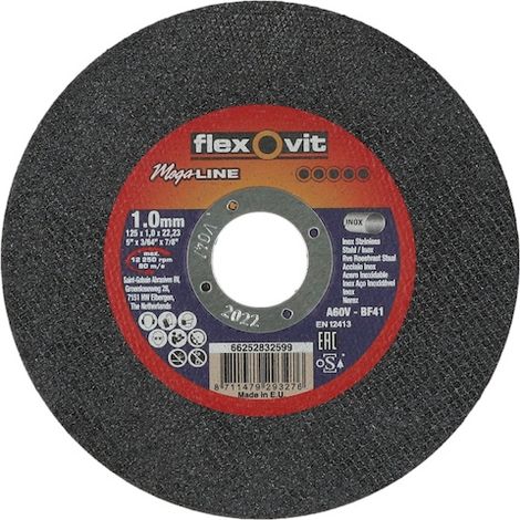 Disque à tronçonner 115x1.6 inox Mega-Line - Flexovit