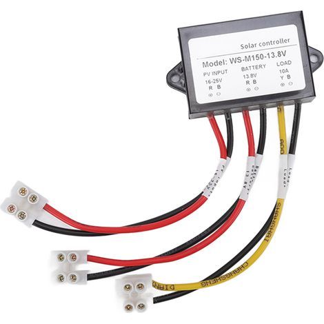 Contrôleur solaire MPPT 150W 10 12V, Anti-reflux, Charge de sortie 24 heures pour panneau de vélo électrique léger WS M150 13.8V normalement ouvert (1/5)