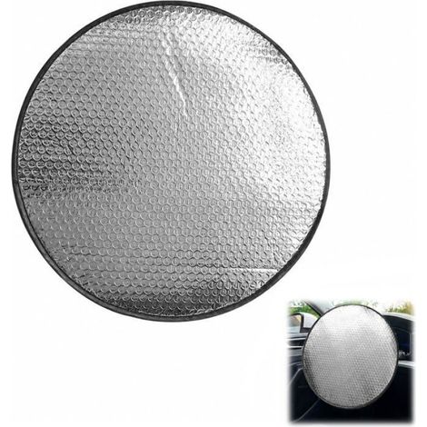 1 Housse De Protection Solaire Pour Volant – Papier Aluminium, 40Cm, Protection Thermique, Anti-Uv, Pour Voiture, Suv, Camion, Été