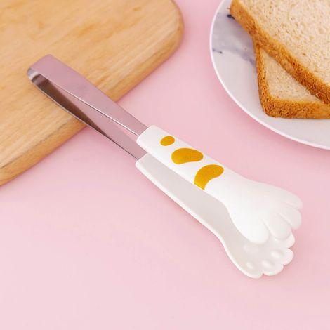 de cuisine en acier inoxydable petite pince à salade (1/4)