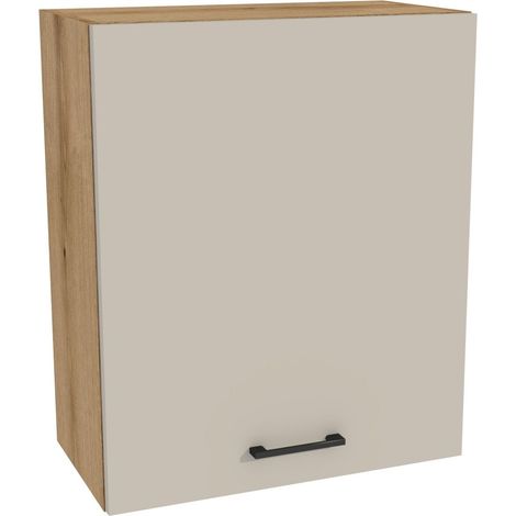 Pensile da cucina 60/72 Capri, corpo in rovere, frontale Evoke, finitura Cashmere opaca (1/3)