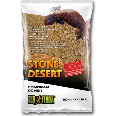 Exo-Terra Substrat Désert Pierres Sonora Ocher 20 kg