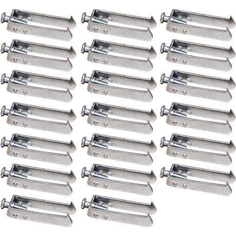 Eur Ohm – Lot de 20 griffes de fixation pour bois dur – Vis standard incluses – Fixation robuste pour sorties de câbles – SQUARE