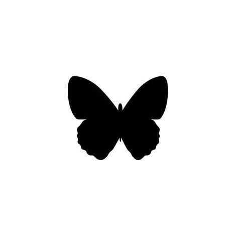 Silhouette ardoise ''papillon''- Feutre-craie inclus et kit velcro pour accrochage mural - 30x50cm - Securit (1/2)