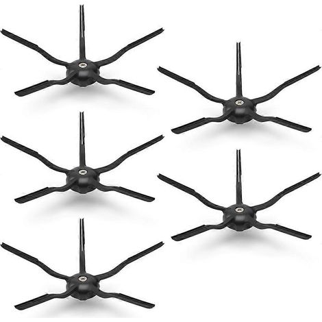 Set mit 5 Ersatz-Seitenbürsten für Roborock All Staubsauger: 5-armiges Zubehör zur Kantenreinigung (1/5)