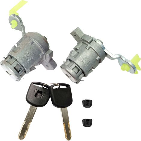 Compatibile con il cilindro della serratura della portiera sinistra e destra della Honda CRV CRV Civic. Ricambio automobilistico OE: 72185-S9A-M01.