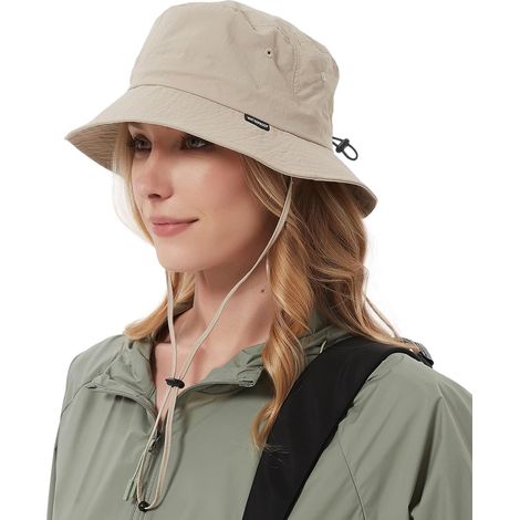 Waterproof Bucket Hat for Men Women UV Protection UPF50 Summer Foldable Hat for Hiking Fishing (1/5)