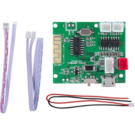 Amplificateur Audio Bluetooth 5.0 2x5W avec Entrée AUX - Carte Ampli 3.7V/5V pour Haut-Parleurs (1/5)