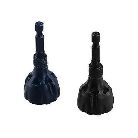 outils d'ébavurage et de chanfreinage externe en carbure de tungstène 1/8 po-3/4 po (3 mm-20 mm), foret d'ébavurage et de chanfreinage (noir + bleu) (1/5)