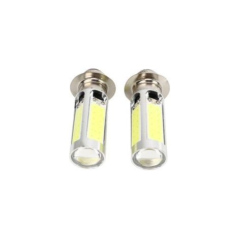 2x 6000K Blanc H6M COB LED Moto/ATV Phare Antibrouillard Ampoule PX15d P15D251 (1/5)