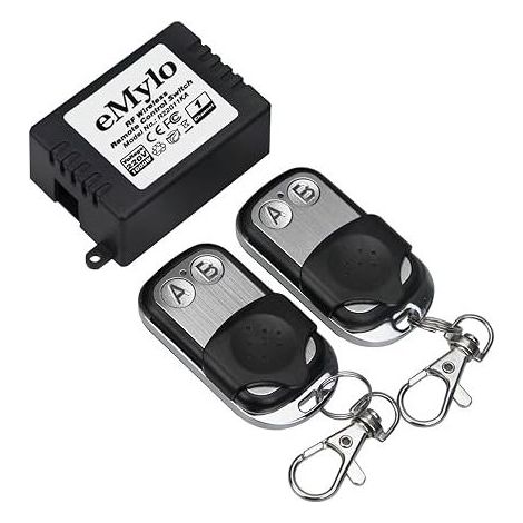 Remote Control Switch 433 MHz Single Channel Wireless Relay Module AC 220-240 V 1000 W, Home Automation for Lights Engines Alarms Security System (1/5)