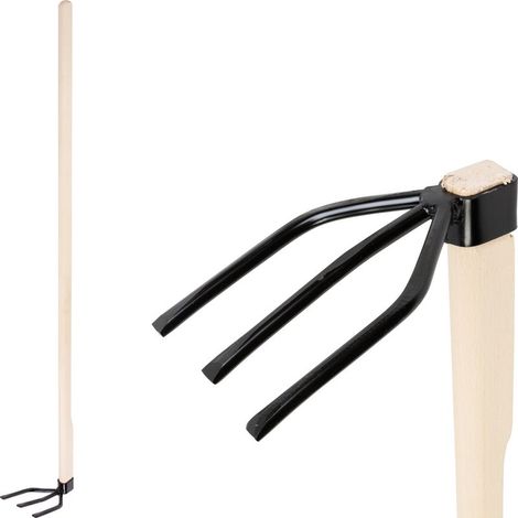 Hacke Strend Pro, 3-zackig, Holzstiel 120 cm