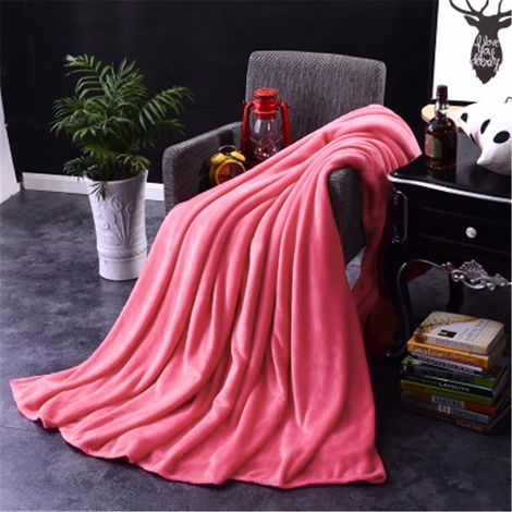 Couverture En Micropluche - 100 x 140 cm - Pour Canapé Lit Ou Décoration Intérieure - 1 Pièce (1/4)