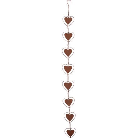 Carillons éoliens en forme de cur, bonne résistance à la Corrosion, suspendus avec crochet en S, pour décoration de jardin de maison, cadeaux de vacances (1/5)