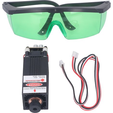 Einstellbares 405nm 1W Laserschneidmodul, schnelle Wärmeableitung, Holzgravierer mit einstellbarem Fokuspunkt. (1/5)