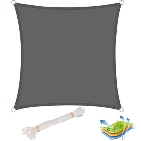 Velo de Sombra - Poliéster - 2 x 2 m - Protección UV - Jardín y Acampada - 1 Unidad (1/5)
