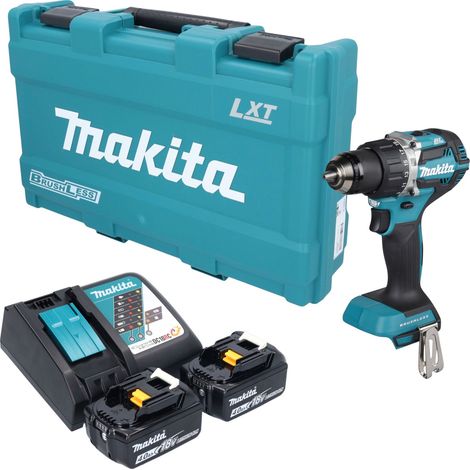Trapano avvitatore a batteria Makita DDF 484 RMK 18 V 54 Nm brushless + 2 batterie da 4,0 Ah + caricabatterie + valigetta (1/5)