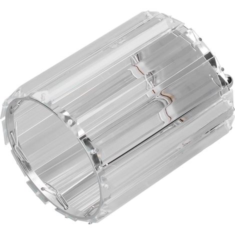 Porte-pinceaux de maquillage en verre transparent rond décoratif de bureau, boîte de rangement pour stylos argentée (1/5)