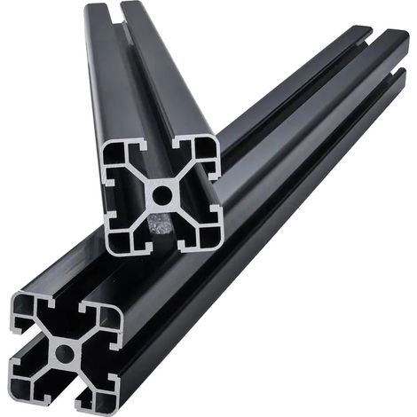 Profilo estruso in alluminio a forma di T, lungo 600 mm, con superficie anodizzata, compatibile con stampanti 3D, macchine CNC e progetti fai-da-te. (1/5)