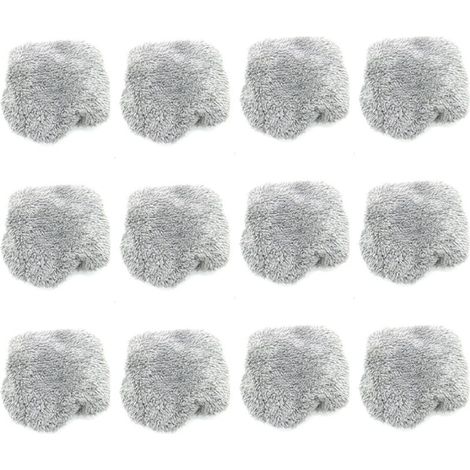 12 PièCes Aspirateur Vitres Robot de Nettoyage Chiffon pour ÉLectrique Laveuse (1/4)