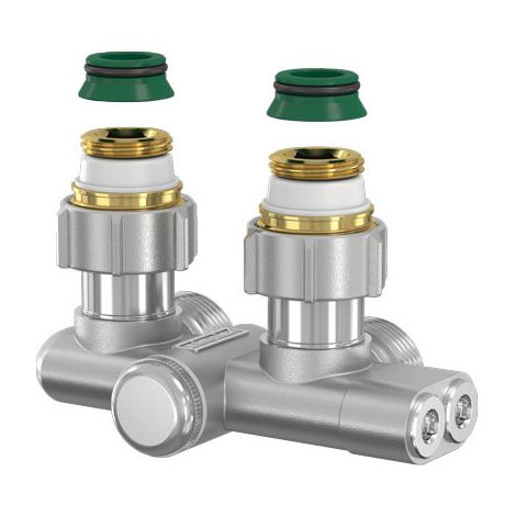 Simplex Einrohr-Umlenkstück für vertauschten Vor- und Rücklauf 3/4" Eurokonus Eckform F10467 (1/3)