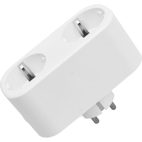 Prise connectée WiFi 2-en-1, contrôle vocal pour maison intelligente, prise intelligente EU 220-250V, 16A max, compatible Alexa et Google Home (1/5)