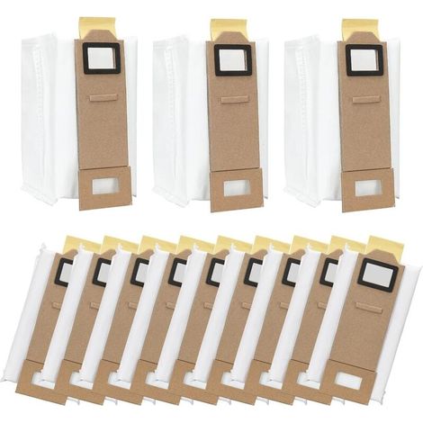 12 sacs pour aspirateur Roborock S7, S7 Plus, S7 Max, T7s et T7s Plus, de remplacement (Xin).-AquaForge (1/5)