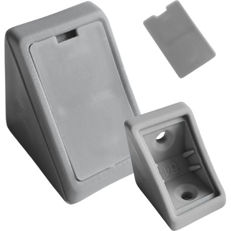 Staffa angolare per mobili 24x24x20 staffa komandorek con aletta grigia (03) 100 pezzi (1/5)