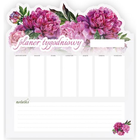 PLANIFICADOR SEMANAL MAGNÉTICO PARA NEVERA 58x65cm