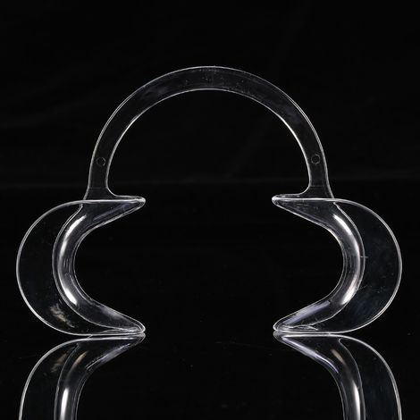 Lot de 10 écarteurs de joues transparents jetables pour blanchiment dentaire, taille moyenne (1/2)