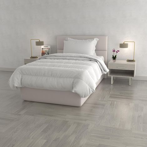 PRESTIGE Piumino 4 stagioni Made in Italy, Bianco, 200x200cm (1/5)