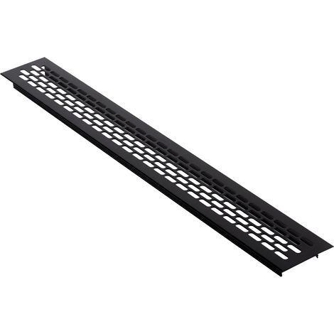 Lüftungsblech Schwarz Stegblech Lüftungsgitter 60x480mm Belüftungsgitter Schwarz (1/4)