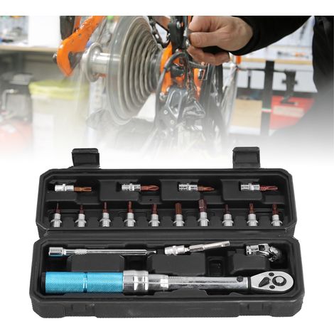 ZTY-18 Jeu de 18 clés dynamométriques préréglées, clé dynamométrique 1/4", kit d'entretien de vélo haute précision 2-20 N.m. (1/5)