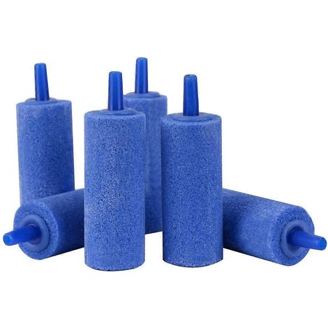 cm zylindrische Ausströmersteine, 6er-Set, Aquarium-Blasenverteiler, blaue Pumpe