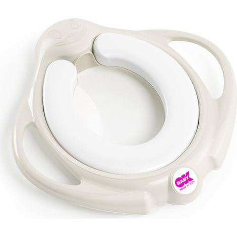 Okbaby Pinguo Soft Toilettensitz mit weich gepolstertem Sitz - Weiß (1/5)