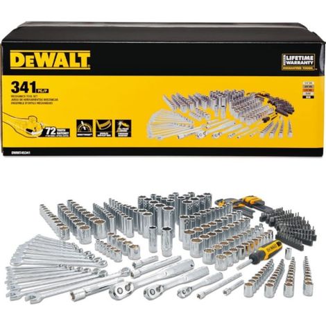 DeWalt 341el Satz aus Schlüsseln und Nüssen Silber 341 Teile (1/3)