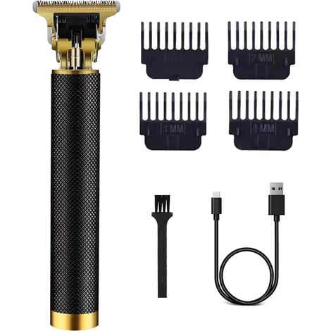 Herrenhaarschneider, elektrischer Haarschneider mit Perlentrimmer, elektrischer Haarschneider mit T-Klinge, Haarschneider mit Nullspalt, Beauty-Kit-Haarschneider mit Kammaufsatz, Ohrlöffel-Werkzeugset
