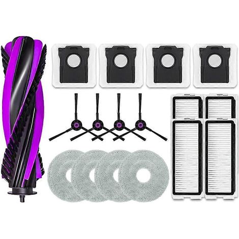 Pour Cecotec Conga X70 pièces pour aspirateur principal Roller brosse latérale sac à poussière filtre et serpillière chiffon accessoires (1/5)