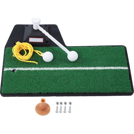 Tapis d'entraînement de golf pour swing, simulateur intérieur noir, gazon synthétique PP pour jardin, maison et arrière-cour (1/5)