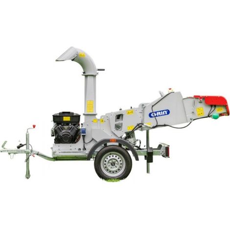 Broyeur de végétaux thermique 120mm – Moteur Briggs & Stratton 23 CV – Système de coupe rotor acier trempé – Trémie large pour branches longues - BIOCH120-ROAD (1/5)