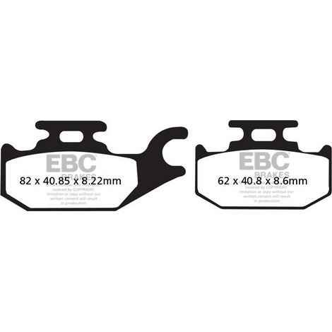 Pastillas de freno EBC SFA413 para scooter (juego para 1 disco)