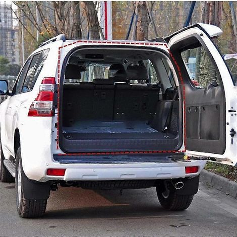 Joint d'étanchéité de coffre arrière en caoutchouc noir (1 pièce) pour Land Cruiser Prado 120 LC120 (2003-2009)