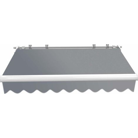 Store de terrasse Gris 3 X 2,5 m Store banne de qualité (1/5)