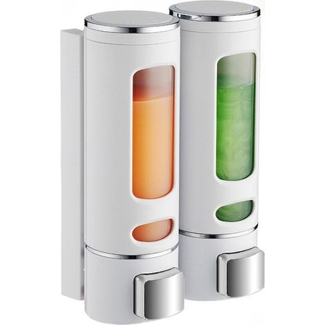 Distributeur de savon double pour les mains, distributeur de savon suspendu de 400 ml (1/3)