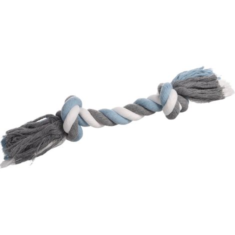 Jouet Corde avec 2 nœuds Bleu ø 9 cm x 40 cm XL pour chien - Flamingo (1/3)