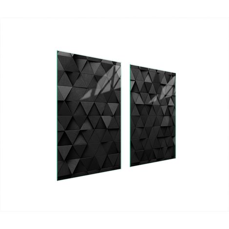 PLACA PROTECTORA DE VIDRIO PARA ESTUFA 75x52 NEGRO (1/5)